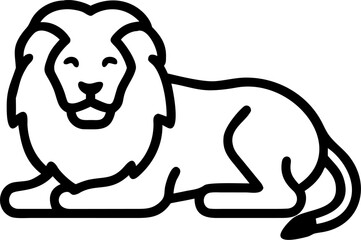 Lion Icon Vector Set – Bold Outline Jungle Animal, Mascot, Shield, Silhouette, Tattoo & Coloring Page Design