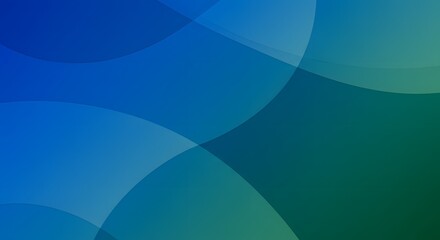 Abstract background featuring overlapping translucent circles in shades of blue and green, creating a modern and dynamic design.