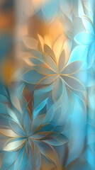 abstract background with flowers, smart phone wallpaper