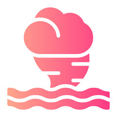 waterspout gradient icon