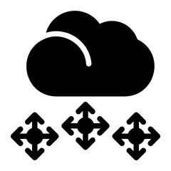 snowflake glyph icon
