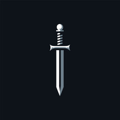 Stylized sword illustration with a sleek design, suitable for fantasy themes and gaming