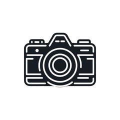 Vintage camera illustration with a minimalist design, suitable for photography-themed projects