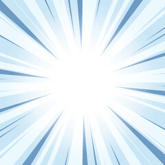 Obraz premium Cerulean Frost Blue Glowing Sunburst Background. Abstract Blue Glow Effect Sunburst Background for Presentation, Banner, Poster, Flyer, Sales. Modern Pop Art Poster for Summer and Spring Theme.