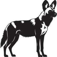 vector image of a dog