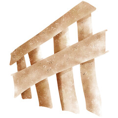 This features textured, abstract design composed of several strips resembling natural material. colors are muted, primarily shades of beige and light brown, creating soft and organic appearance