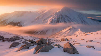 Sunrise over the mountains