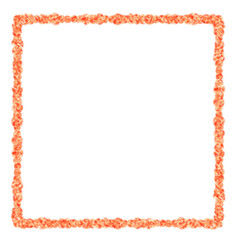 frame made of colored pencils