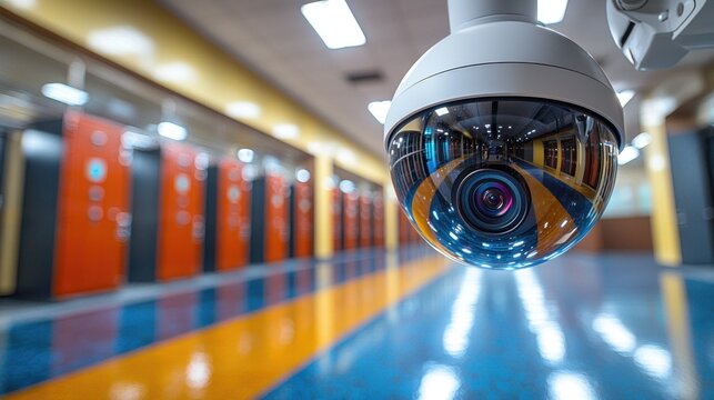 Security camera in server room - Powered by Adobe