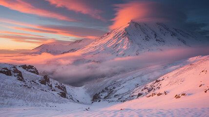 Sunrise in the mountains