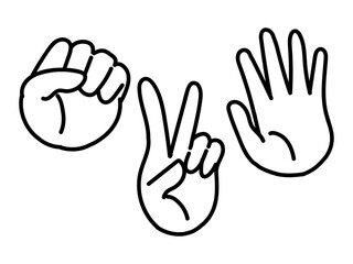 シンプルなグーチョキパー