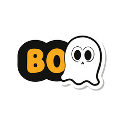 sticker design of boo