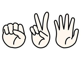 シンプルなグーチョキパー