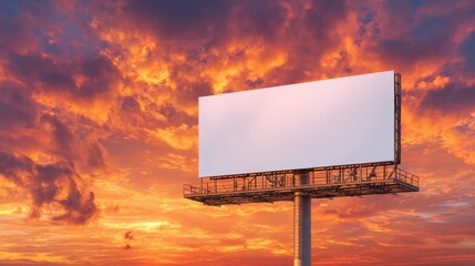 Billboard at sunset