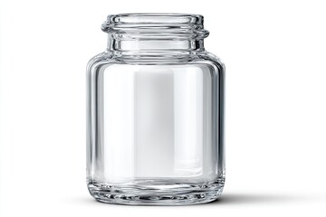 Empty Clear Glass Jar Mockup