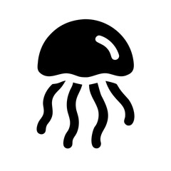 Glowing Jellyfish Under Deep-Sea Lighting