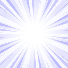 Obraz premium Lavender Blue Glowing Sunburst Background. Abstract Blue Glow Effect Sunburst Background for Presentation, Banner, Poster, Flyer, Sales. Modern Pop Art Poster for Summer and Spring Theme.