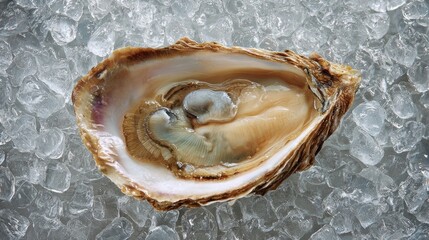 Fresh oyster on ice (1)