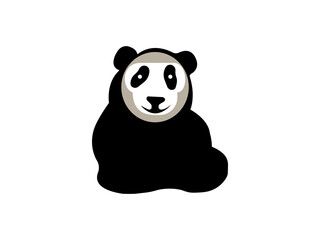 Naklejka premium panda bear vector illustration and icon set.
