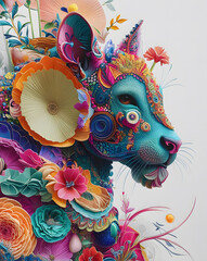 Obraz premium chinese dragon on the wall
