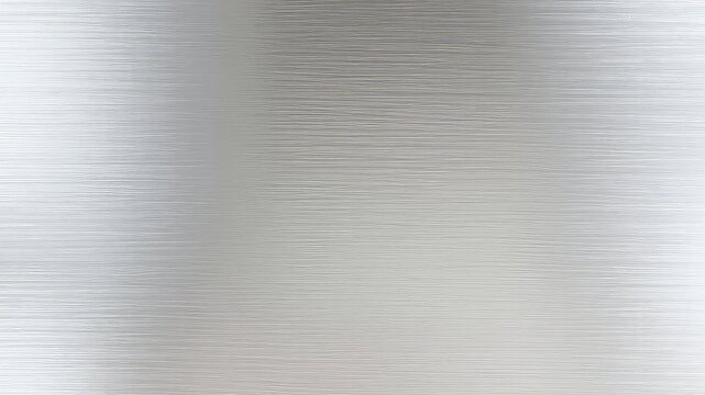 Subtle Gradient on Silver Surface with Horizontal Grain Texture and Faint White Glow from Edges, Abstract and Elegant Metallic Backdrop