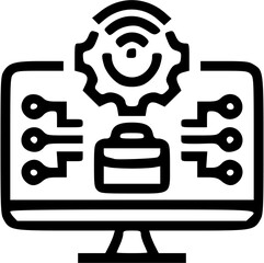 vector illustration of a set of computer keys