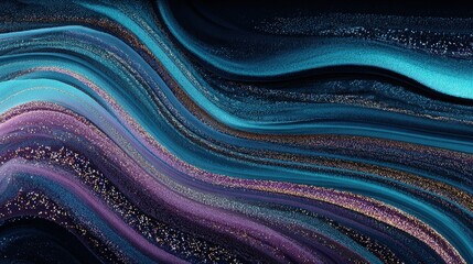 Abstract Glitter Waves Background