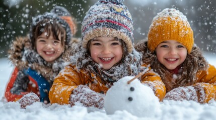 Winter Wonderland: Children's Joy in the Snow