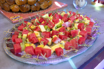 Brochette de fruits