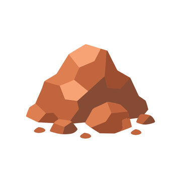 colored icon copper ore vector on white background
Vector color illustration icon