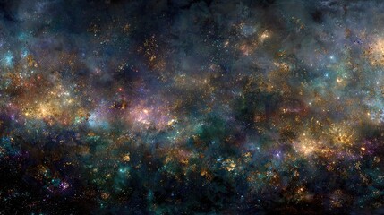 Colorful Deep Space Galaxy Nebula