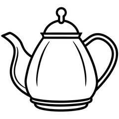 Obraz premium Simple Teapot on White