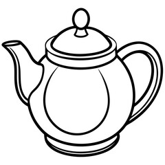 Simple Teapot on White