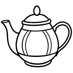Simple Teapot on White