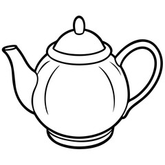 Simple Teapot on White