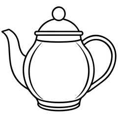 Simple Teapot on White