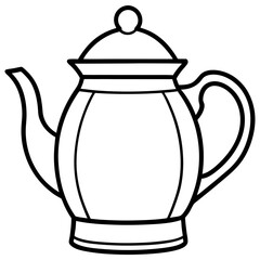 Simple Teapot on White