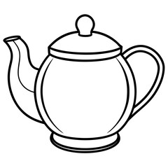 Simple Teapot on White