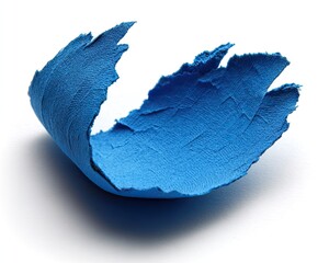 Abstract Blue Painted Fragment