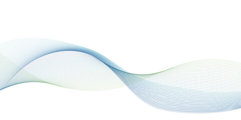 Abstract colorful white blend wave lines on gradient background. Modern colorful flowing wave lines and glowing moving lines. Futuristic technology and sound wave pattern.	
