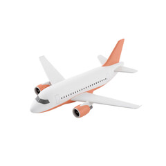 Elegant aviation marvel, a pristine airliner gracefully poised against transparent airspace backdrop