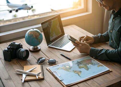 Planning a global adventure with technology and travel essentials