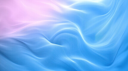 Obraz premium Abstract wave pattern in soft blue and pink gradients. Dynamic digital background with fluid lines. Modern art for graphic design.
