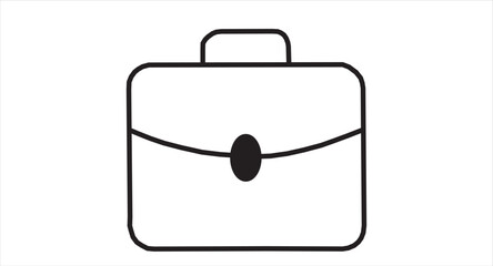 briefcase icon . Work job bag icon, jobs sign