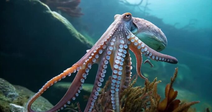octopus in the ocean