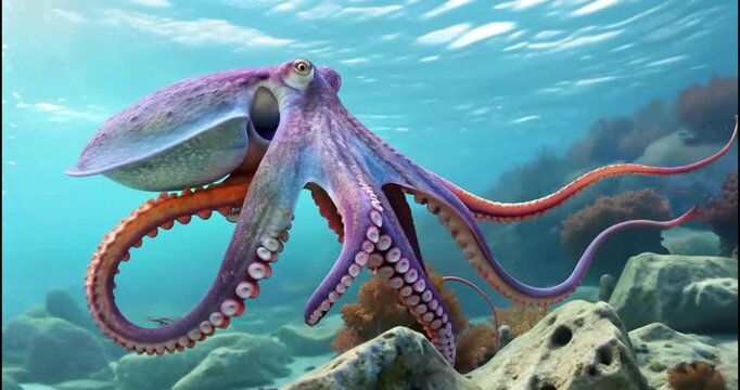 octopus in the sea
