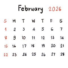 calendar planner 2026 organizer handwriting