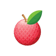 vector of Lychee fruit
