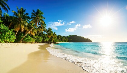 Fototapeta premium Tropical beach paradise (1)