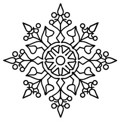 Minimal Christmas Tree Mandala